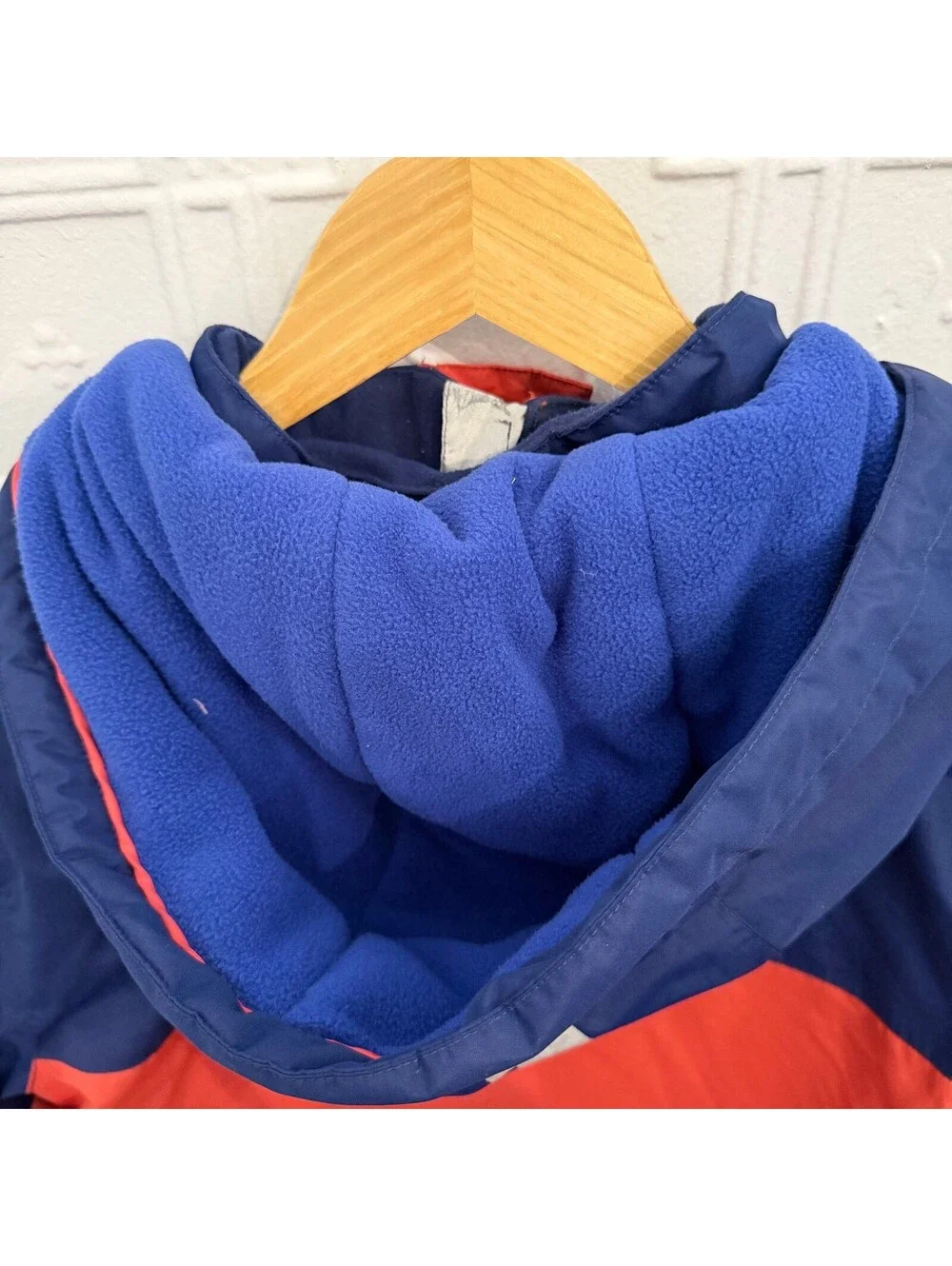 Mini Boden Waterproof Ski Jacket Coat Colorblock Blue Red 13-14Y